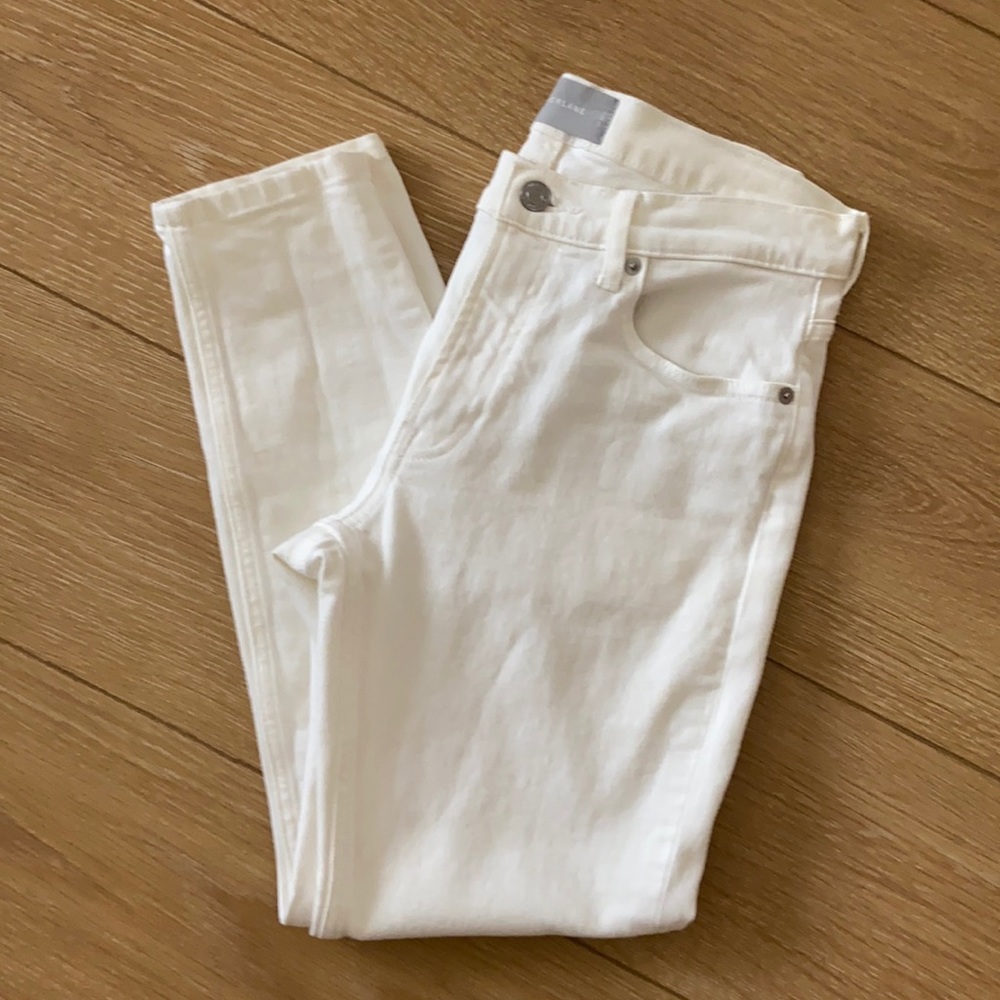EUC Everlane size 29 mid-rise ankle-length Skinny Jean in Bone (almost white)